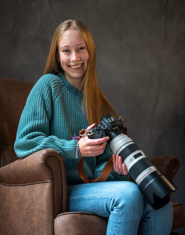Aypril met haar camera
